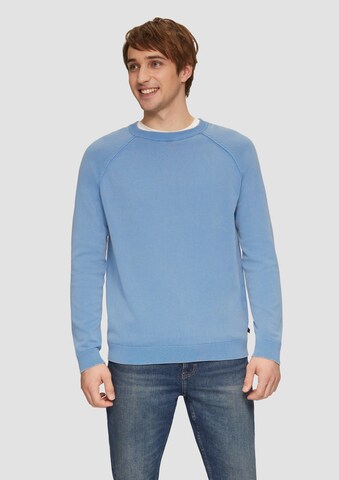 Pull-over QS en bleu : devant
