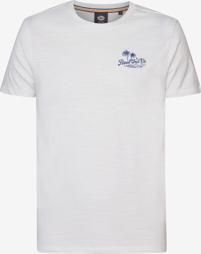 Petrol Industries Тениска 'Excursion' в синьо / бяло, Преглед на продукта