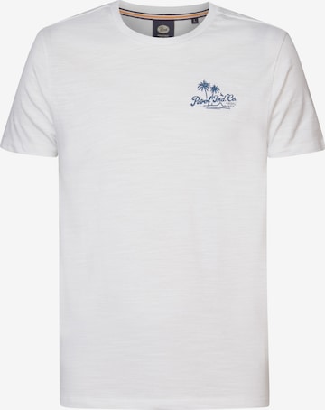 T-Shirt 'Excursion' Petrol Industries en blanc : devant