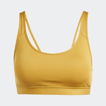 ADIDAS PERFORMANCE Bralette Sports bra 'All Me Essentials' in Brown: front