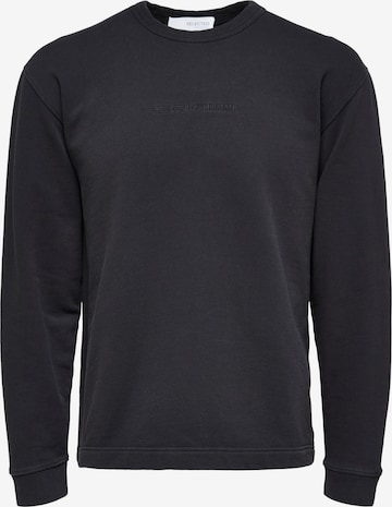 SELECTED HOMME Sweatshirt 'Holger' in Black: front