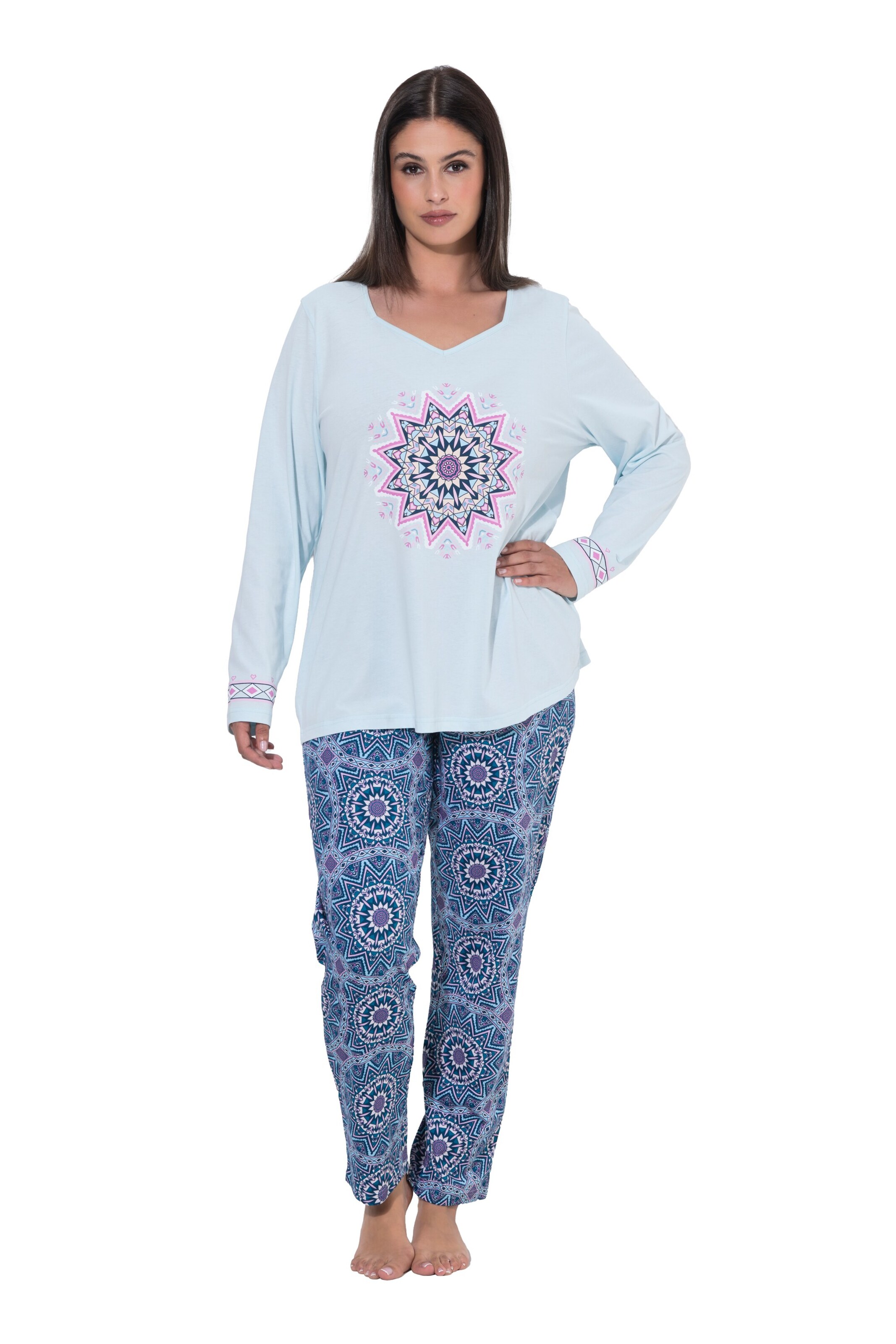 Ulla Popken Pajama in Mixed colours: front