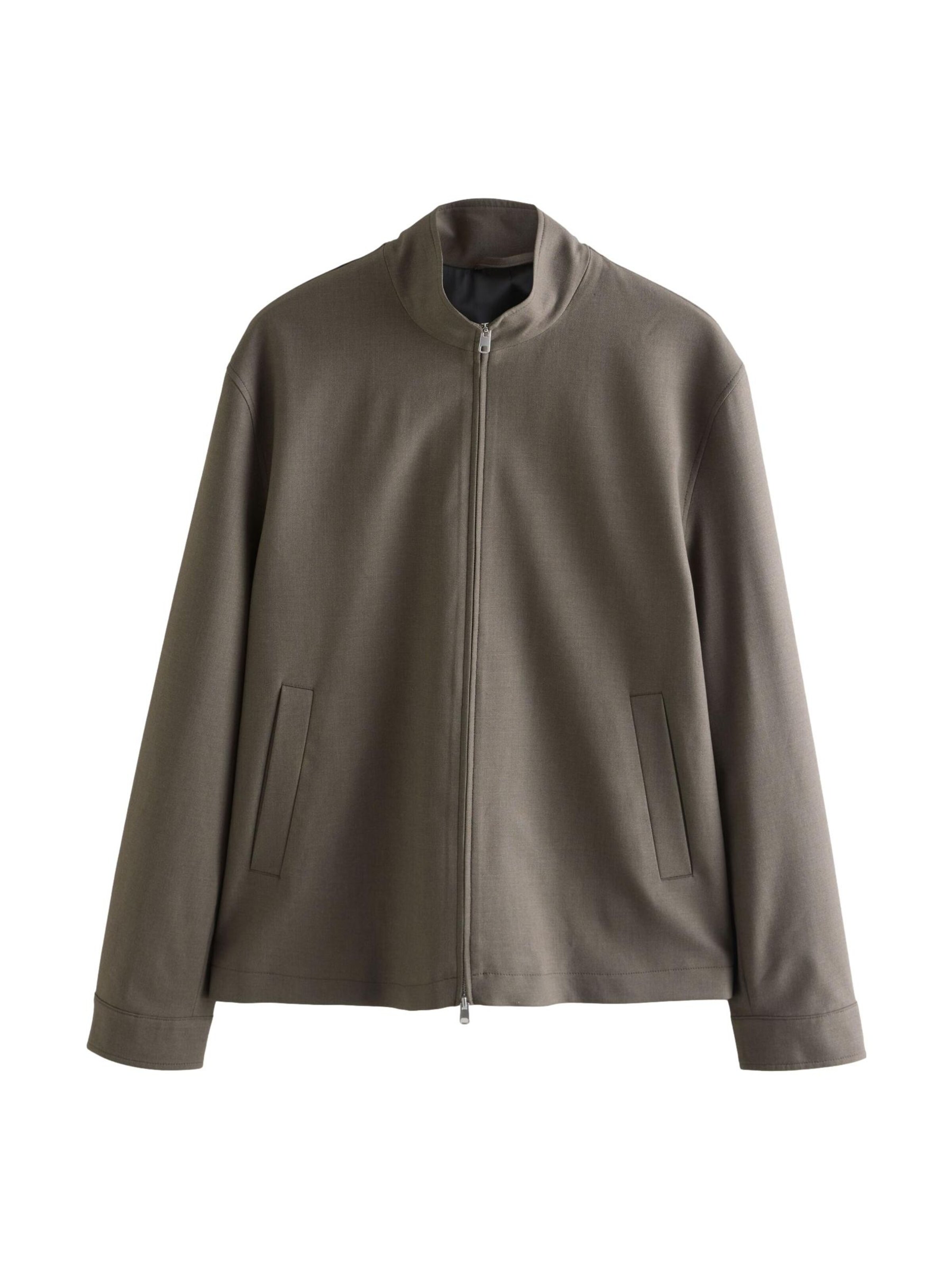 Next Jacke in Grau: Vorderseite