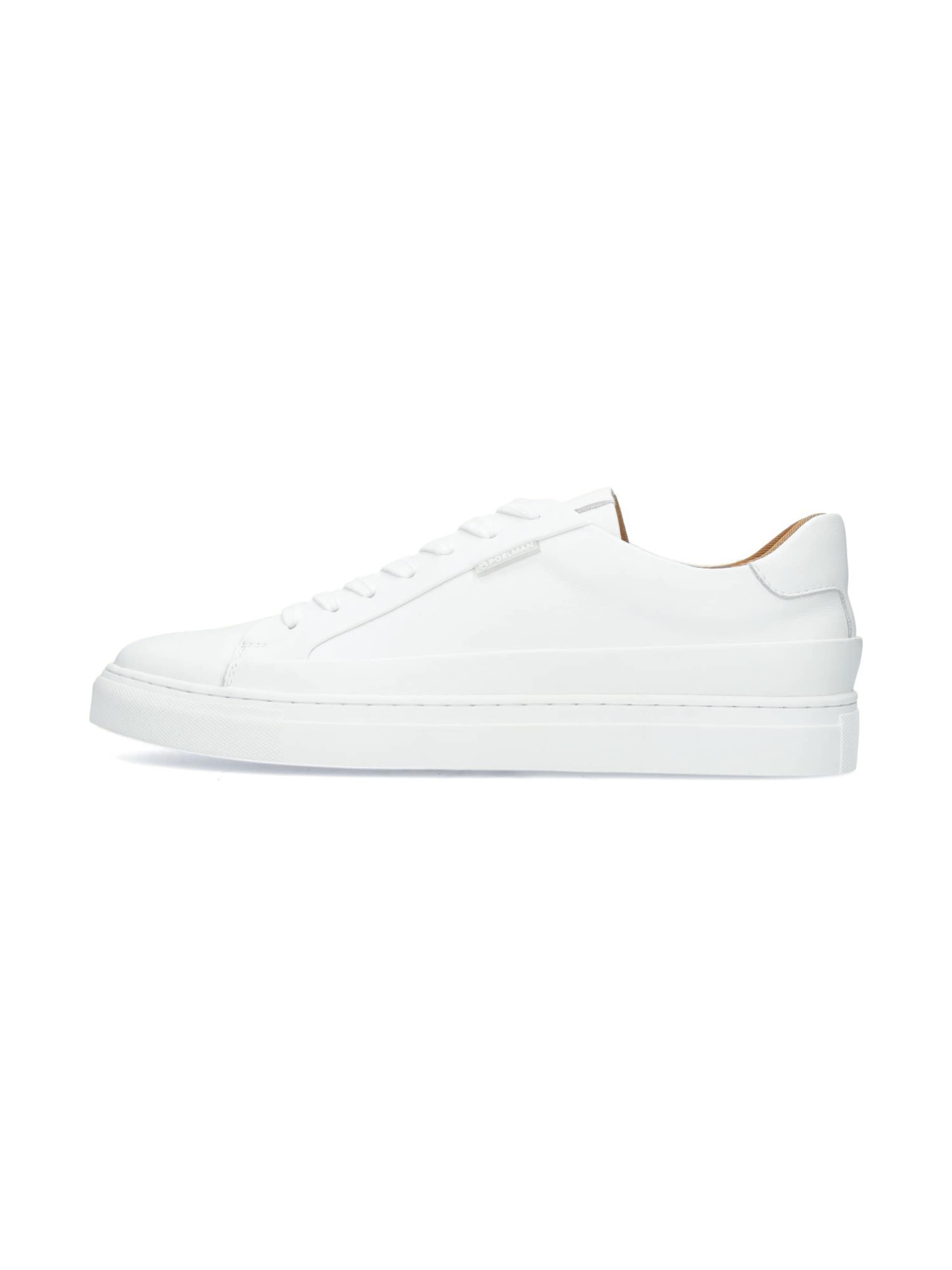 PS Poelman Platform trainers 'Nero' in White: front