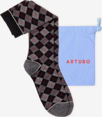Calzino di Arturo in grigio: frontale