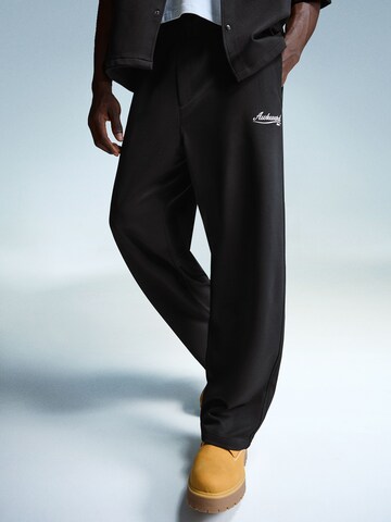 Baggy Pantalon Bershka en noir