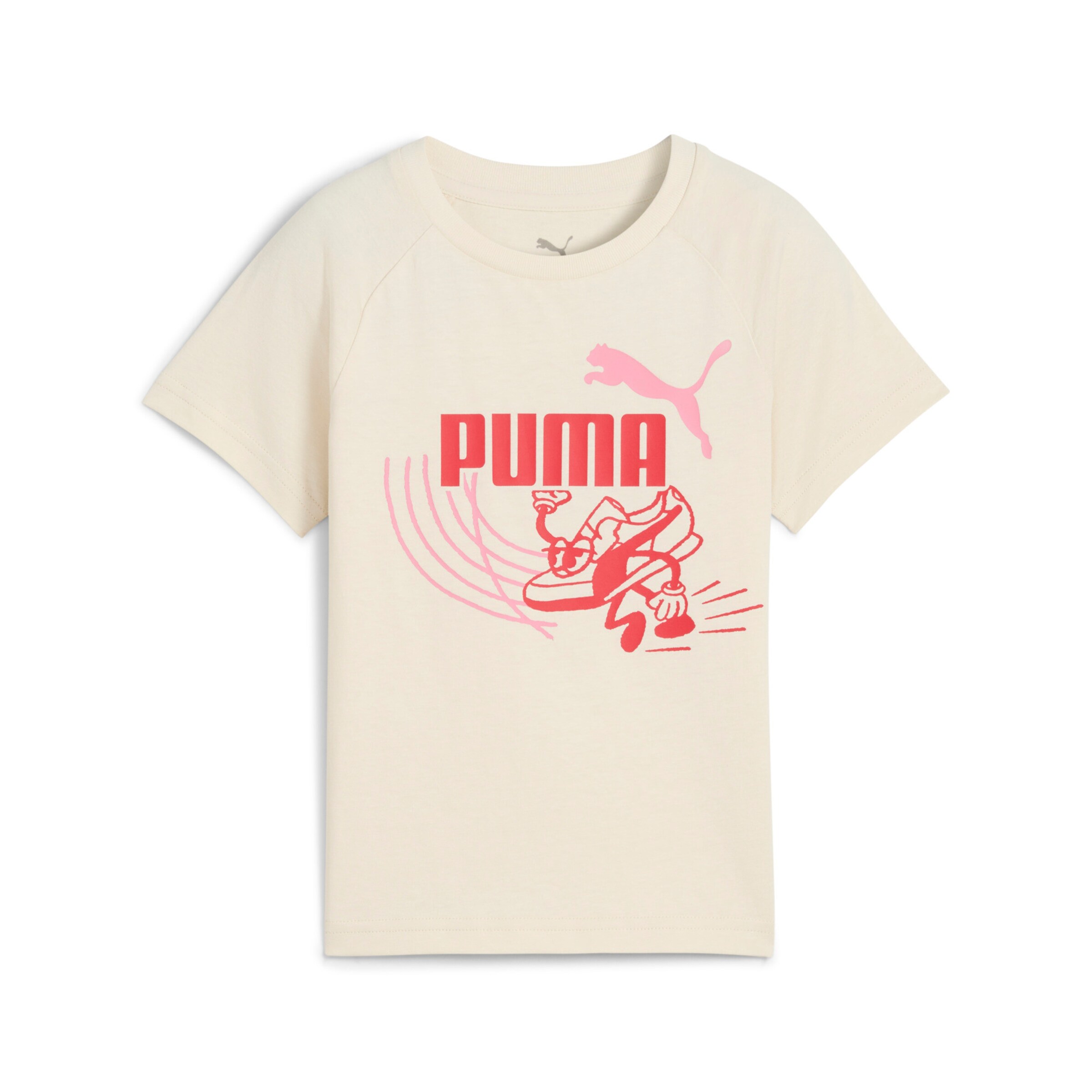 PUMA Shirt 'Little Runners' in White: front