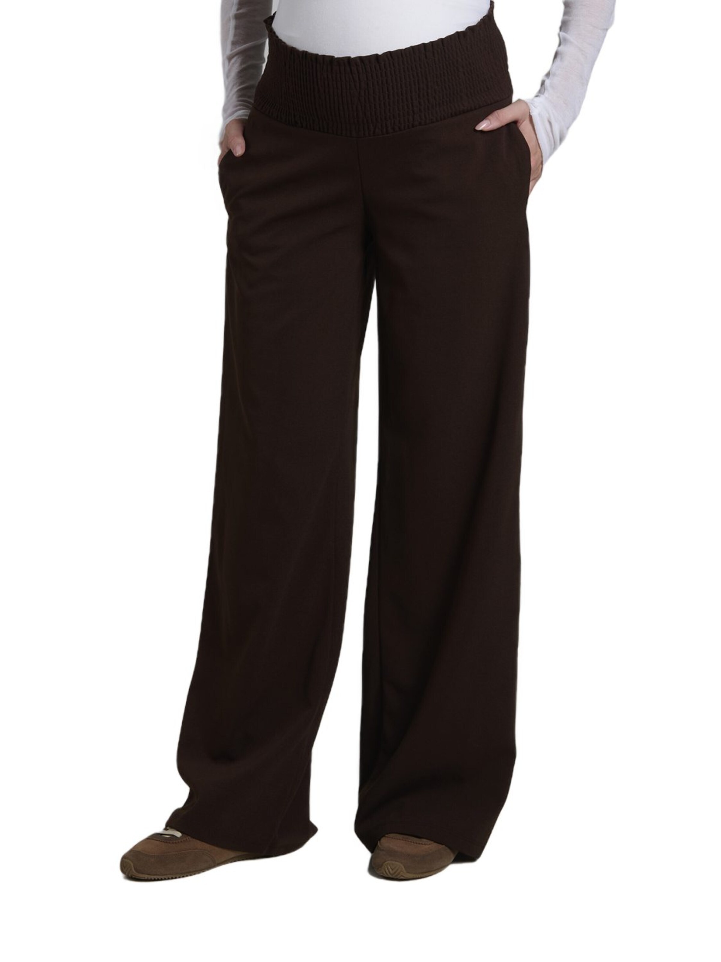LYN MAMA Wide leg Pants in Brown