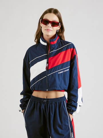 Tommy Jeans Tussenjas 'ARCHIVE GAMES' in Blauw: voorkant