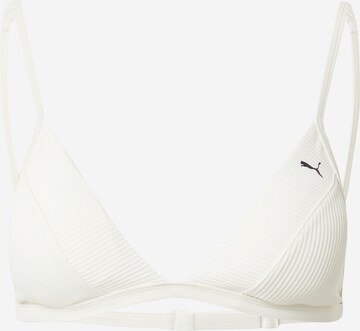 PUMA Triangel Sportsbikinioverdel i hvid: forside