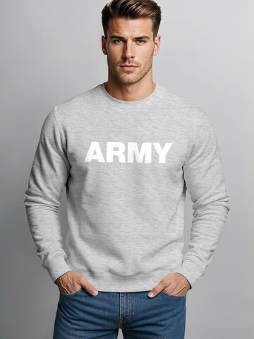 Neverless Sweatshirt 'Army'‌‌‌‌ in Grau: Vorderseite