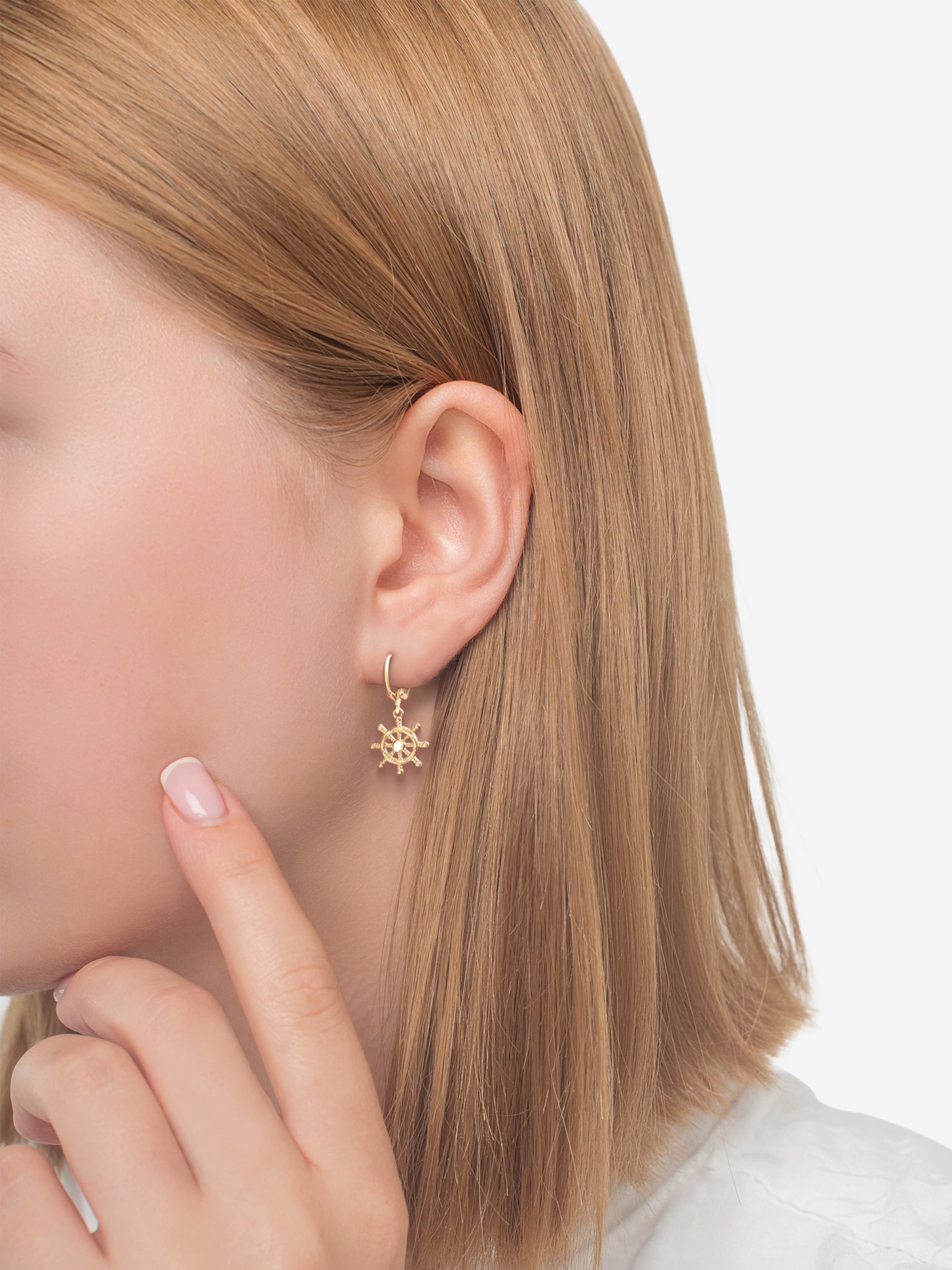 Sofia Milani Earrings 'Ship Weel' in Gold: front