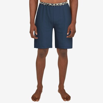 TOM TAILOR Pajama Pants in Blue: front