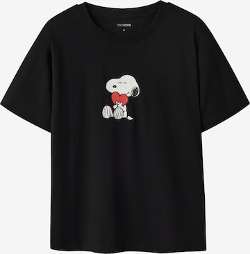 TWO SOONMajica 'Snoopy' - crna boja: prednji dio