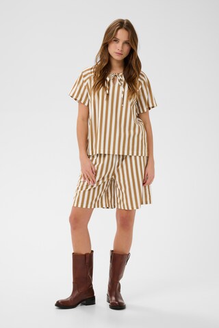 SAINT TROPEZ Blouse 'Zalinda' in Bruin