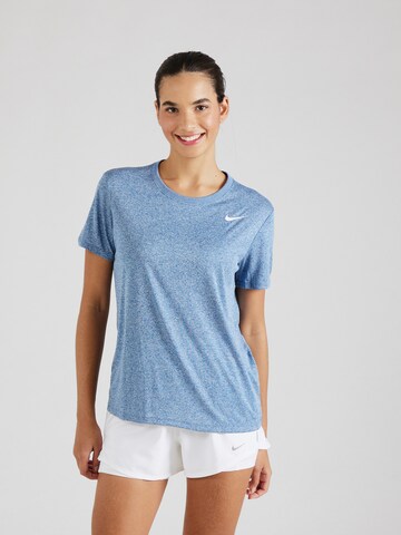NIKE Performance shirt in Blue: front
