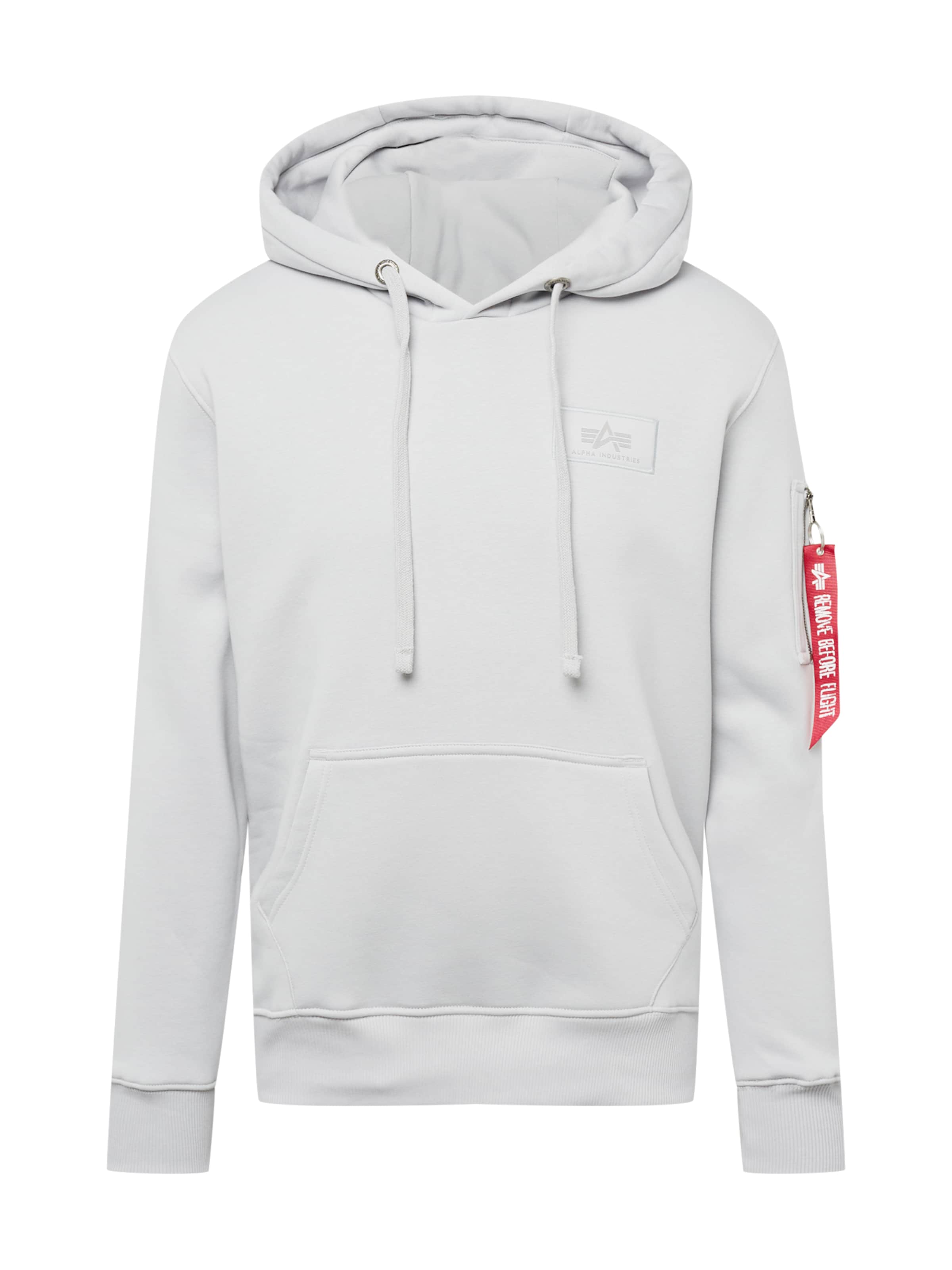ALPHA INDUSTRIES Sweatshirt in Grau: Vorderseite
