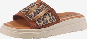 Tamaris Pantolette in Braun: Vorderseite