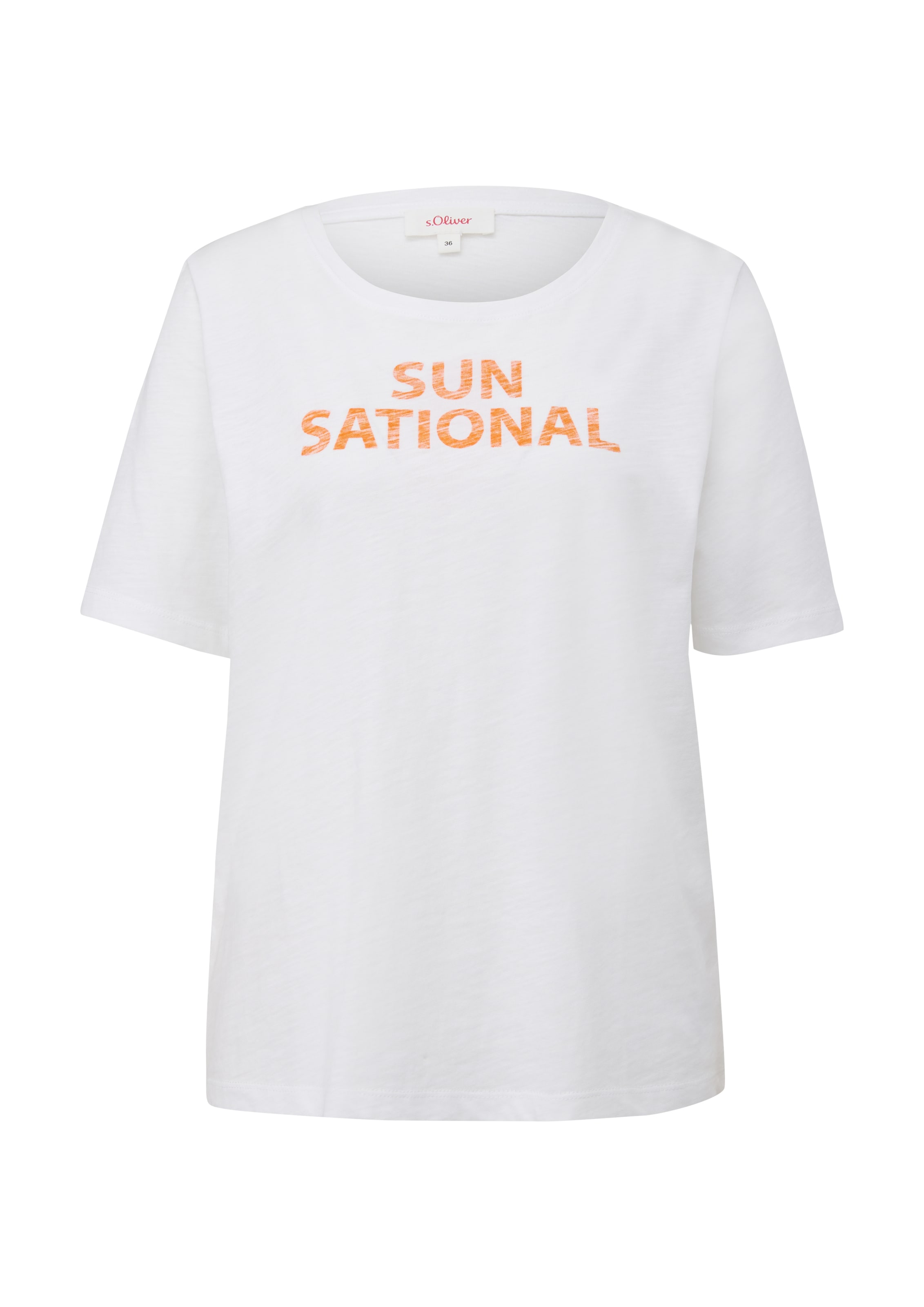 s.Oliver RED LABEL T-Shirt in Weiß: Vorderseite