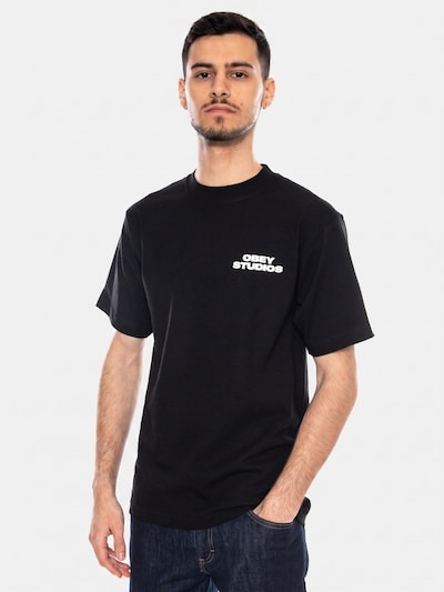 Obey Shirt 'SKY FACE TEE' in S in de kleur Zwart, Productweergave