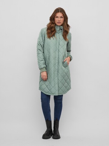 VILA Zimní kabát – zelená