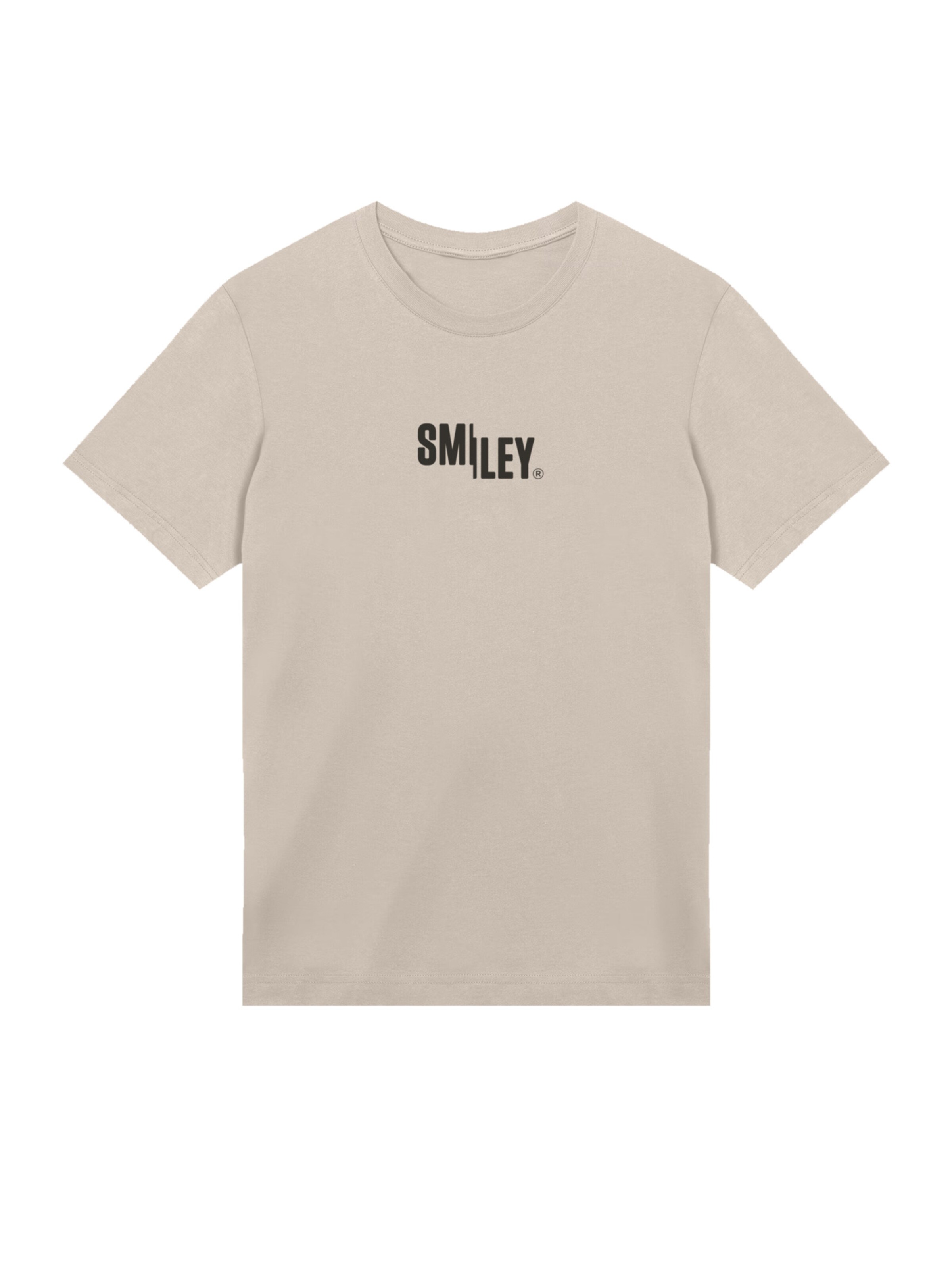 F4NT4STIC Shirt 'Smiley' in Beige: voorkant