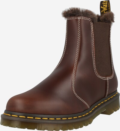 Dr. Martens Chelsea boots 'Leonore' in de kleur Donkerbruin / Geel / Zwart, Productweergave