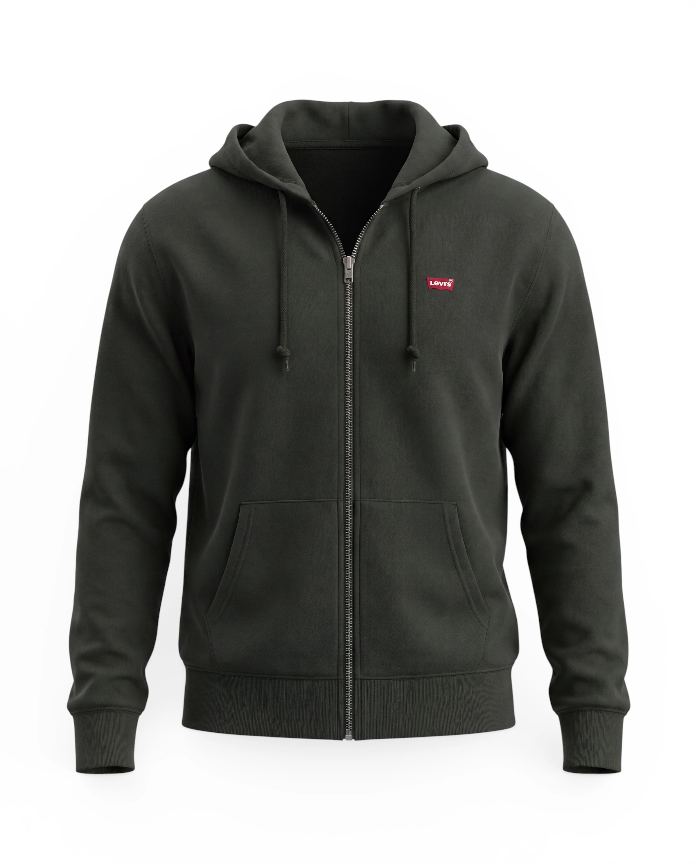 LEVI'S ® Sweat jacket 'The Original' in Green: front