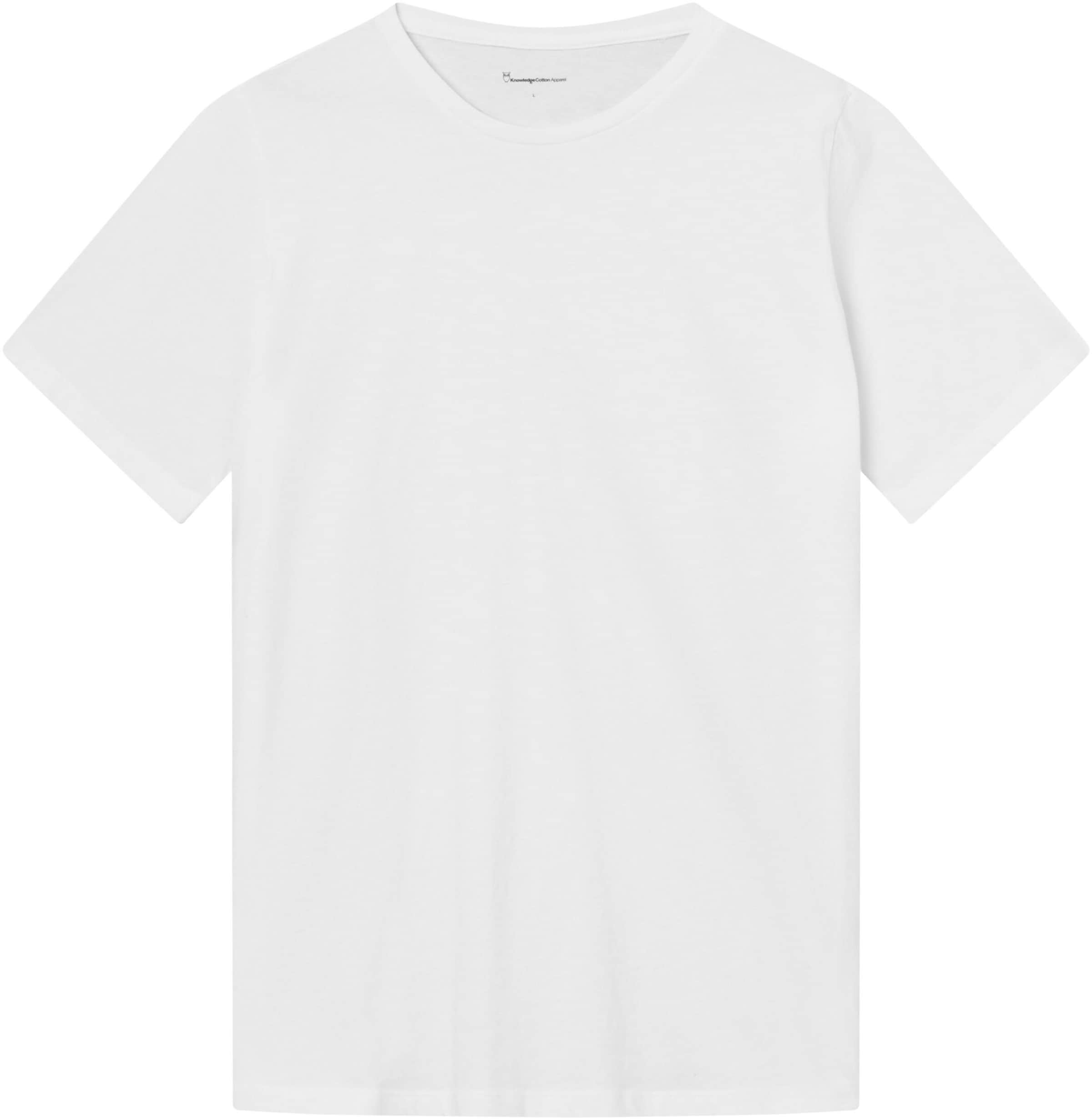 KnowledgeCotton Apparel Shirt in White: front