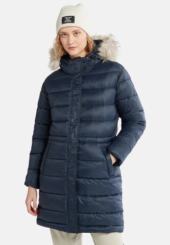 TIMBERLAND Winter Coat in Blue: front