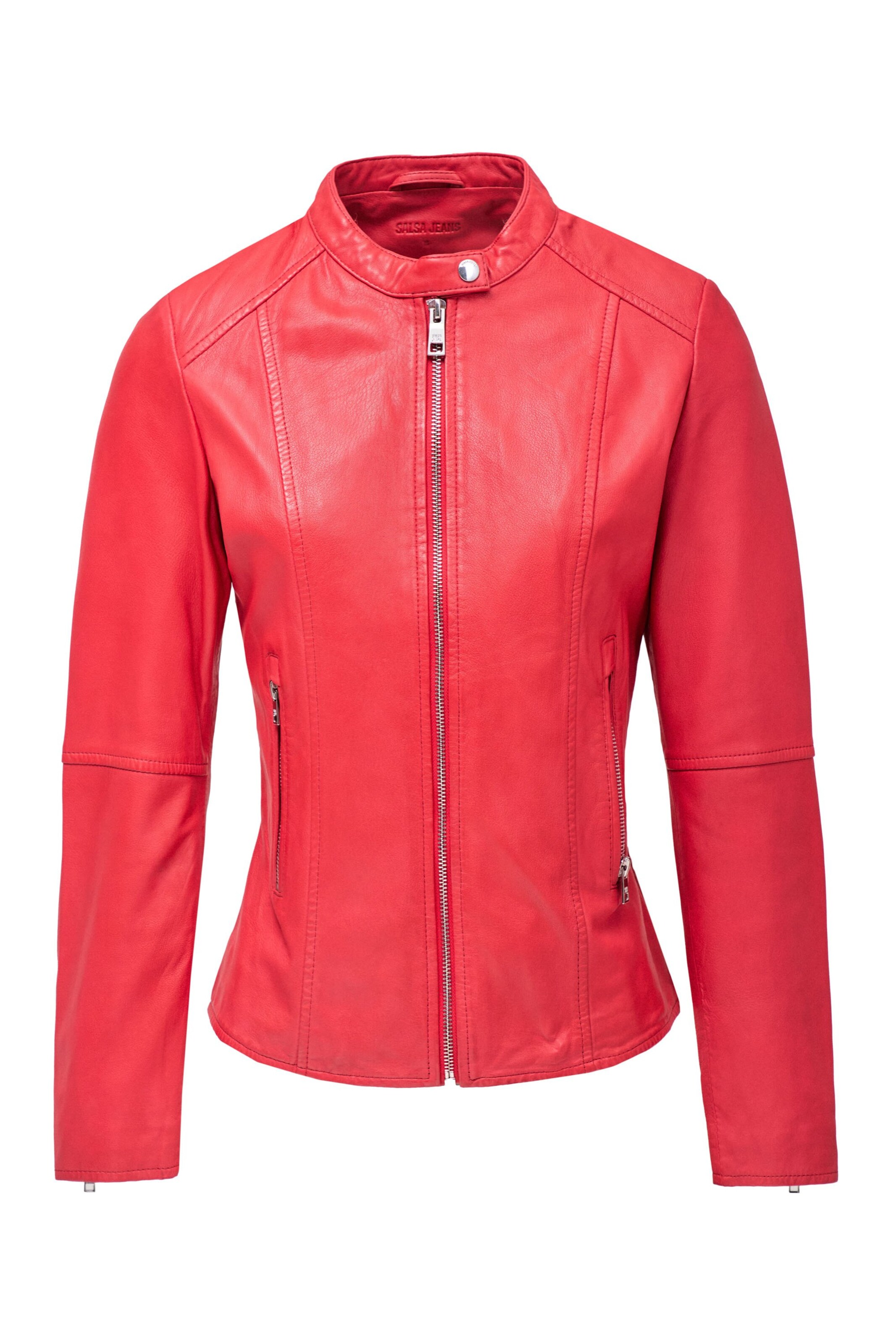 Salsa Jeans Tussenjas 'Manhattan' in Rood: voorkant