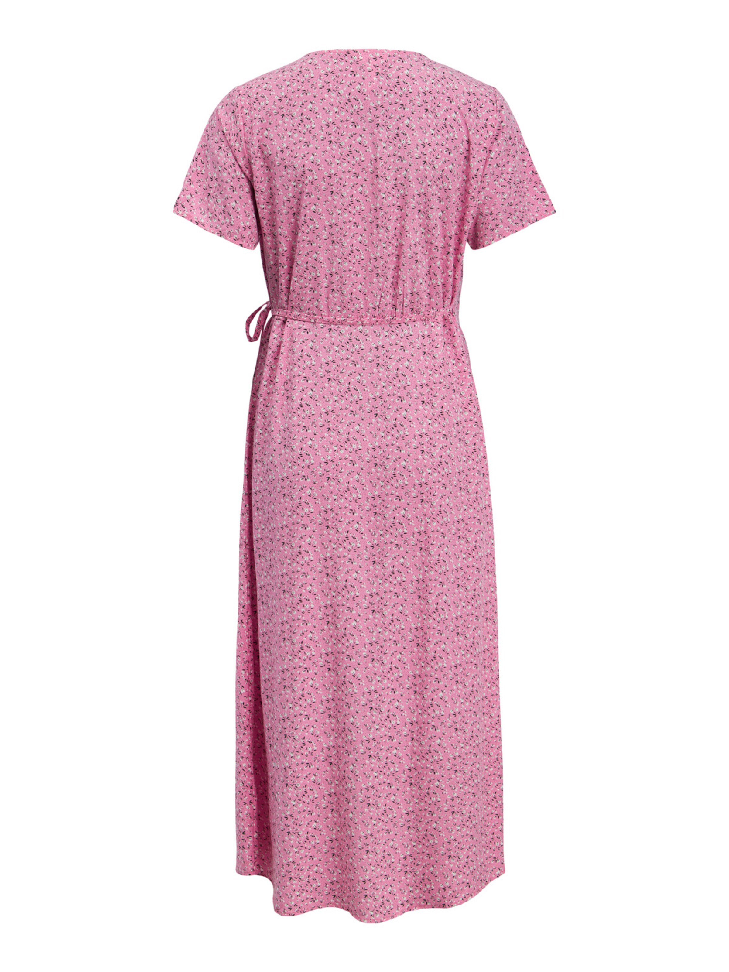 Frauen Große Größen OBJECT Kleid in Pink - FP22037