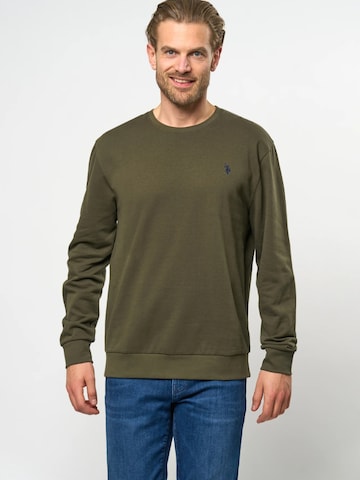 U.S. POLO ASSN. Sweatshirt 'Adler' i grøn: forside