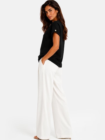 REGINA FASHION Blouse 'Blouse with button' in Zwart