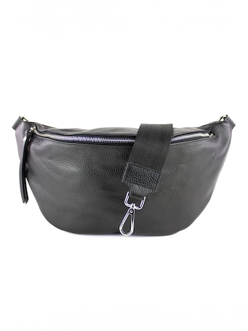 lePelou Gürteltasche 'ROMA' in Schwarz: Vorderseite