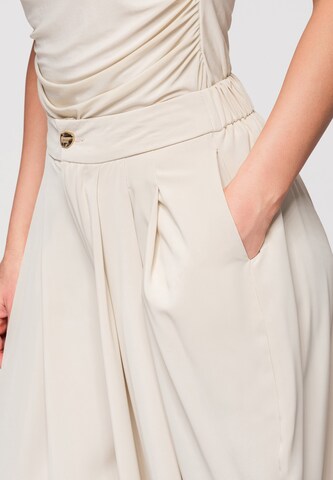 Ombre Barrel Trousers in Beige