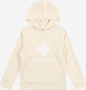 COLUMBIASportska sweater majica - bež boja: prednji dio