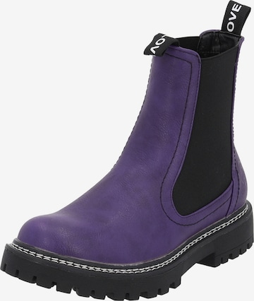 Chelsea Boots 'Dedej' Palado en violet : devant