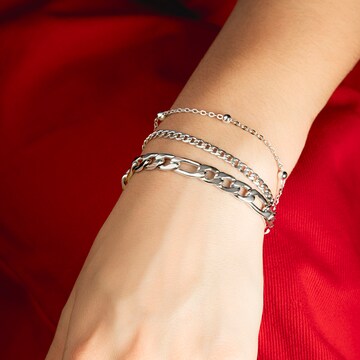 Lotus Armband in Silber: Vorderseite