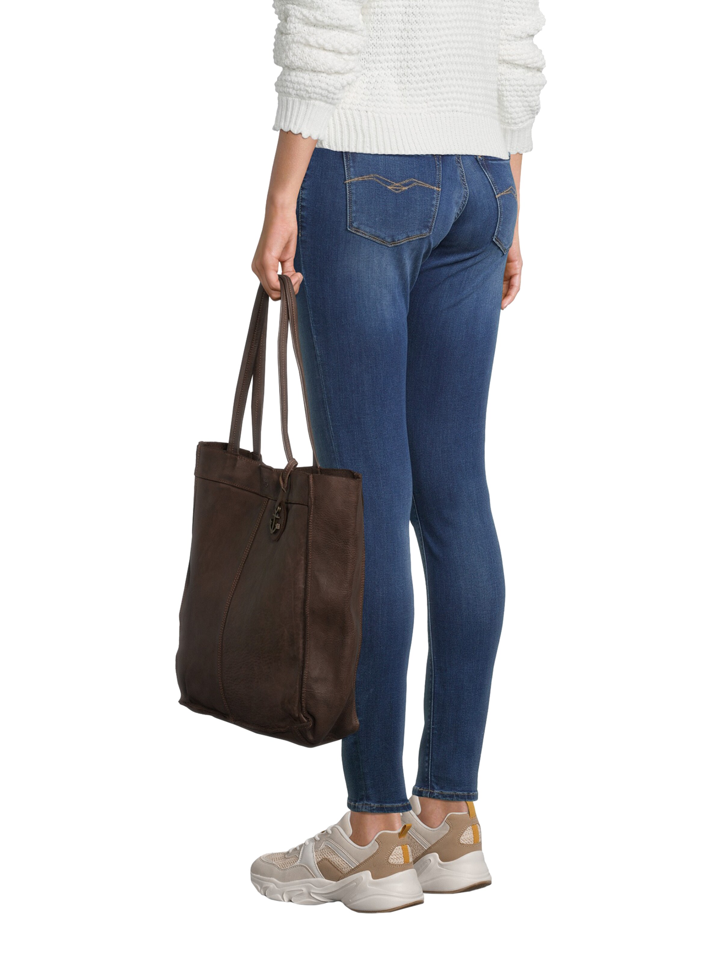 Harbour 2nd Shopper 'Anchor Love Elbe 1' in Brown