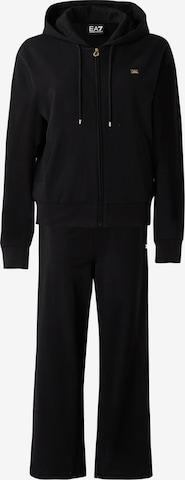 EA7 Emporio Armani Juoksupuku värissä musta: etupuoli