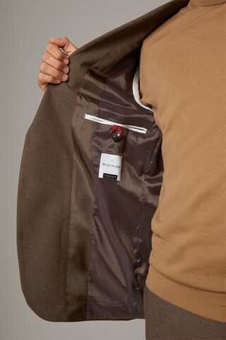 STRELLSON Slim fit Suit 'Alzer-Luc' in Brown
