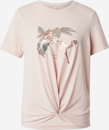 ONLY T-shirt 'ONLCARRIE' i rosa: framsida