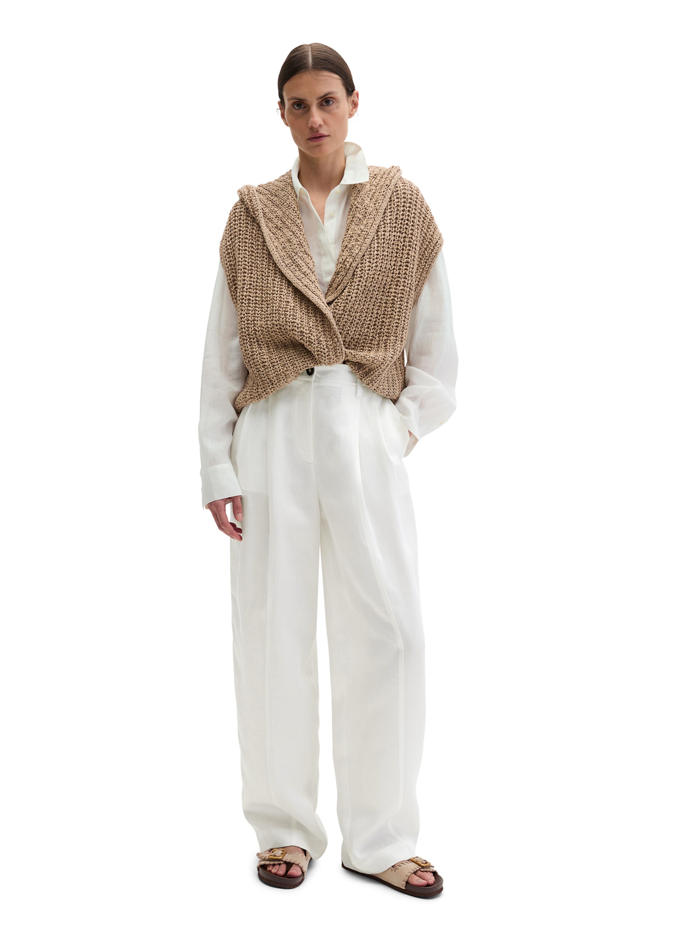 Marc O'Polo Strickjacke in Beige