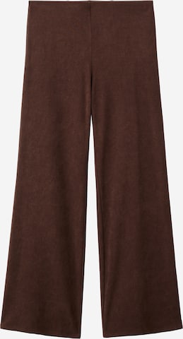 MANGO Wide Leg Housut 'CHELO' värissä ruskea: etupuoli