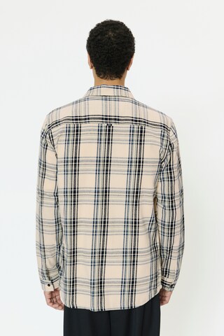 Matinique Regular fit Overhemd 'Pelton' in Beige