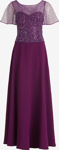 Robe de soirée Vera Mont en violet : devant