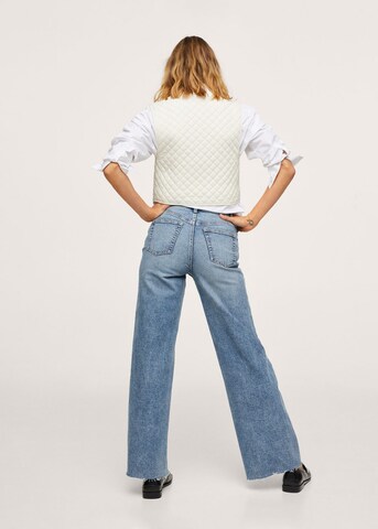 MANGO Wide Leg Jeans 'Casilda' i blå