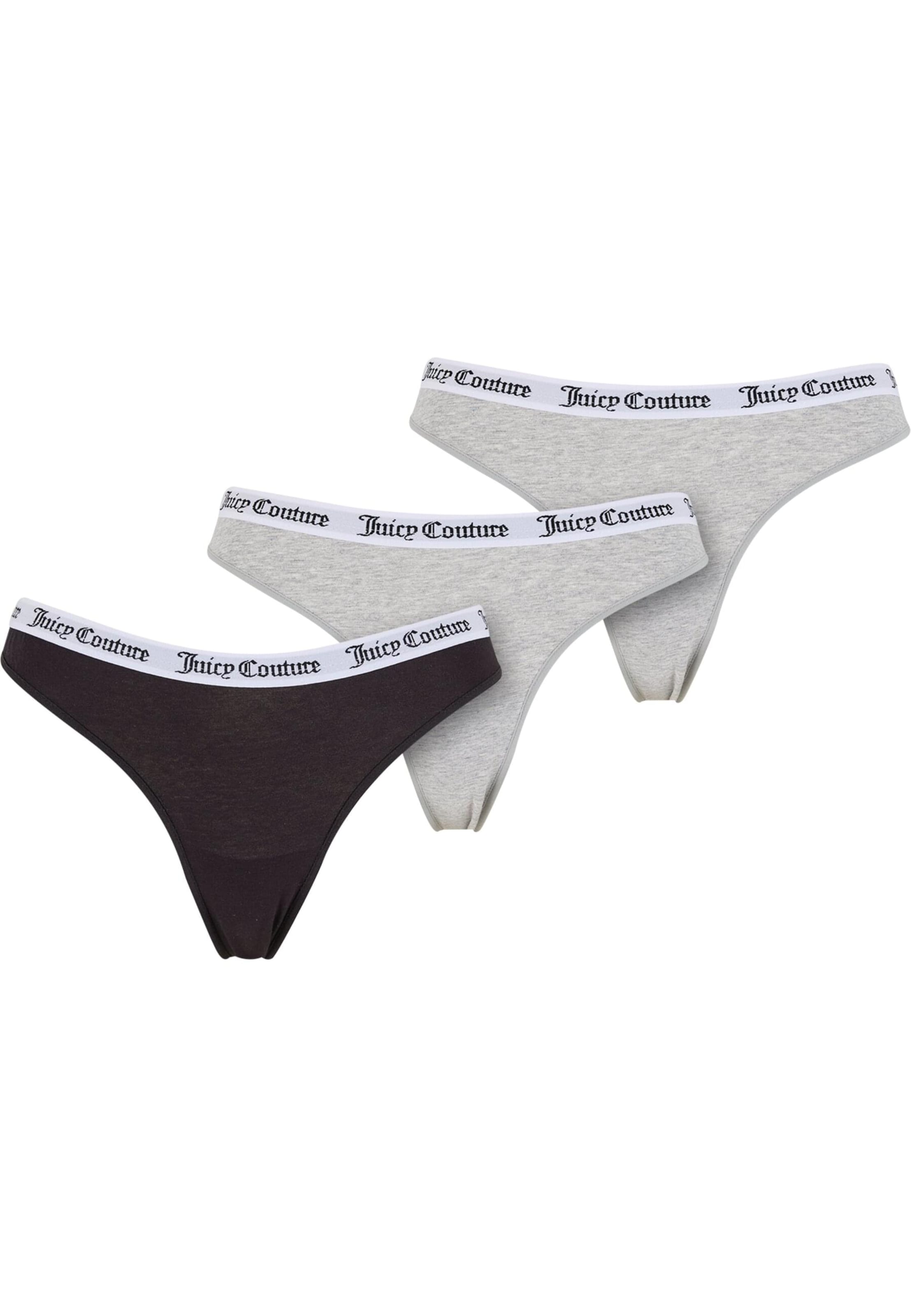 Juicy Couture Tanga 'Dana' – šedá: přední strana