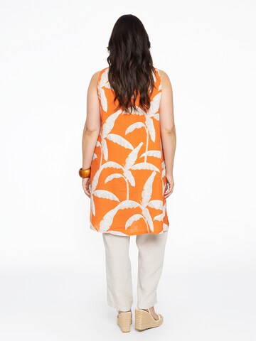 Yoek Dress in Orange